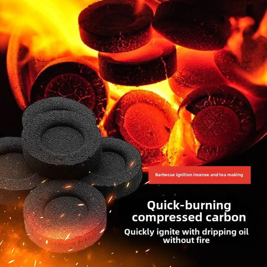 BBQ Mini Smokeless Fast Burning Charcoal Fruit Wood Charcoal Household