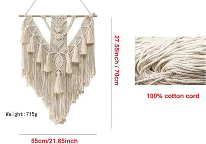 Hand Woven Macrame Wall Hanging